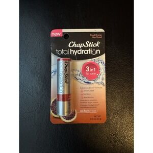 Chapstick Total Hydration 3 in 1 Lip Balm Blood Orange x1 RARE (Non-Tinted)